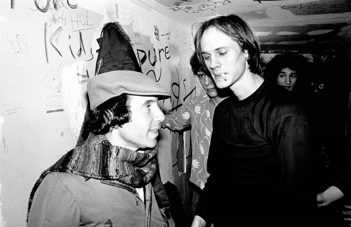 Paul Simon And Television Backstage At Cbgb, New York.
