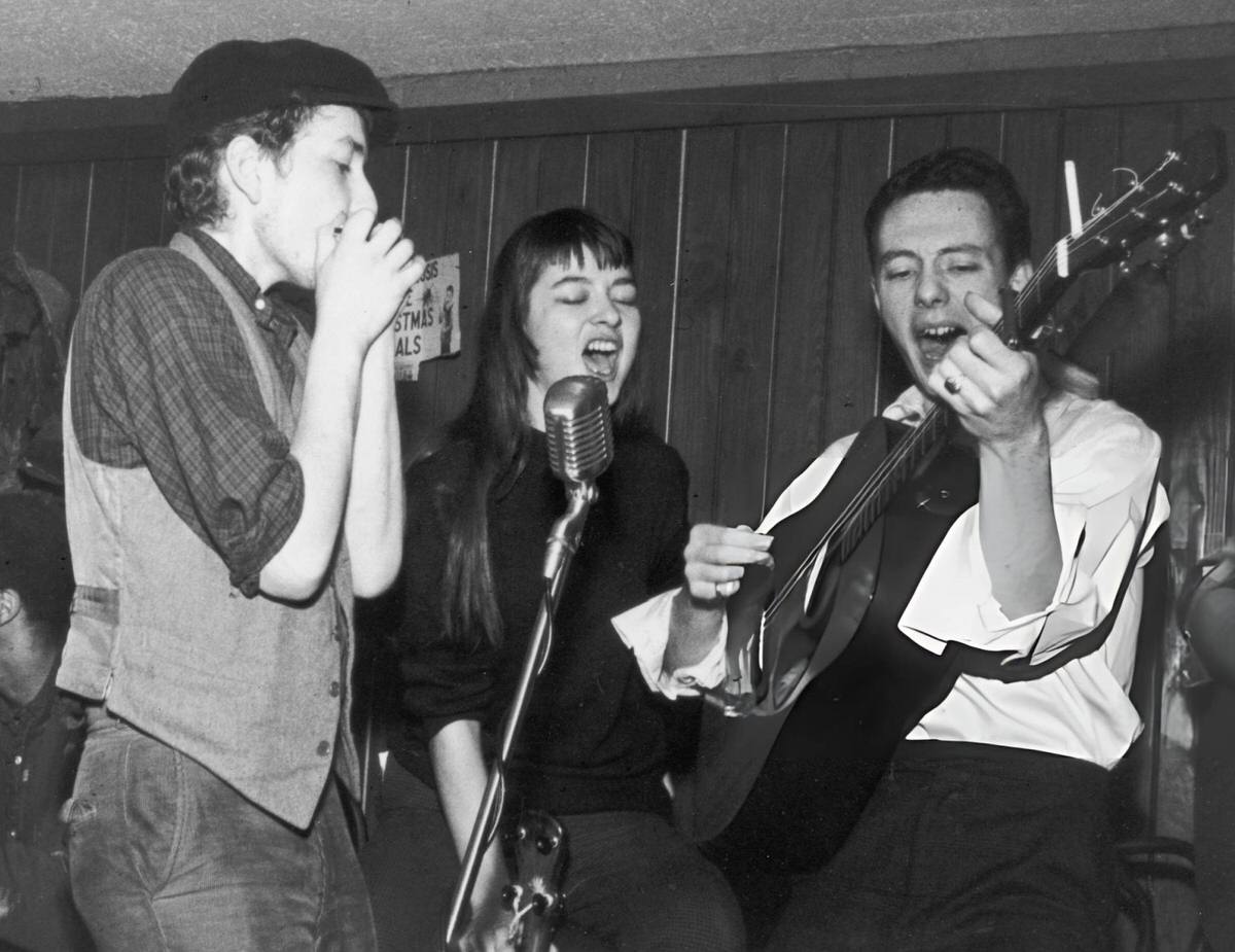 Bob Dylan, Karen Dalton, And Fred Neil Performing At Cafe Wha? On Macdougal Street, New York, 1961.