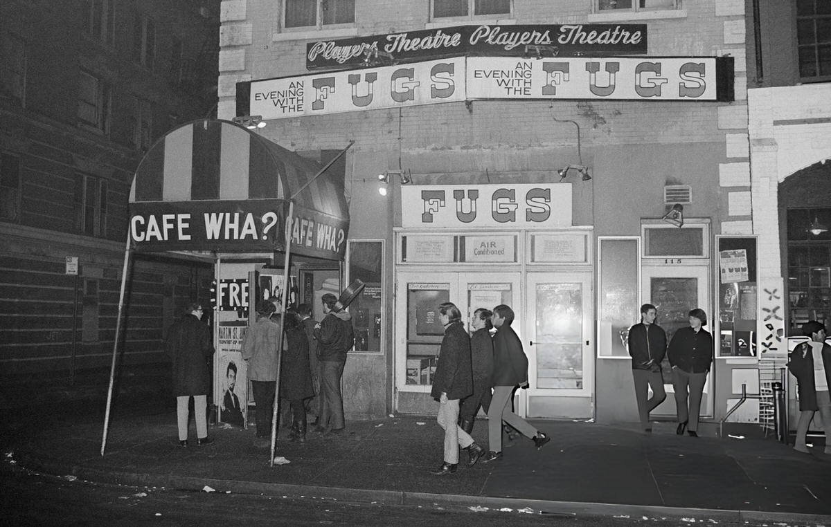 Entrance To The Cafe Wha? Nightclub, New York.