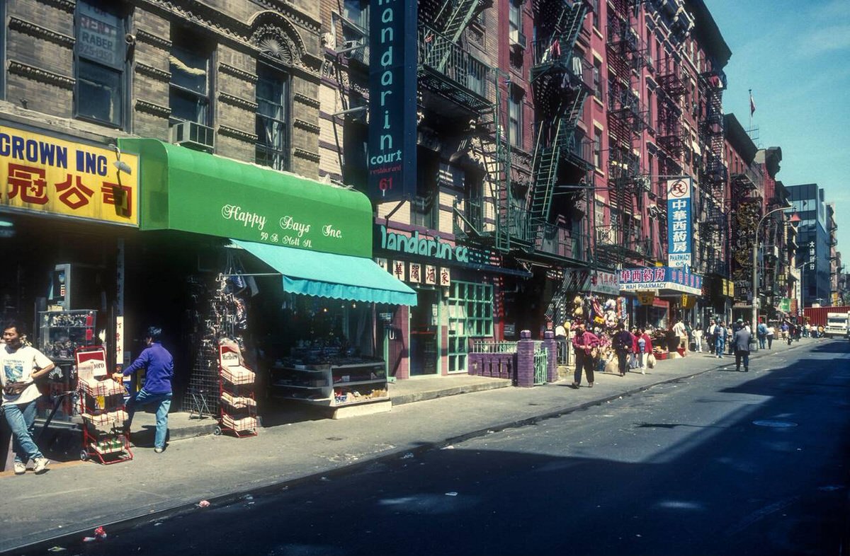 Mott Street In Chinatown, 1994.