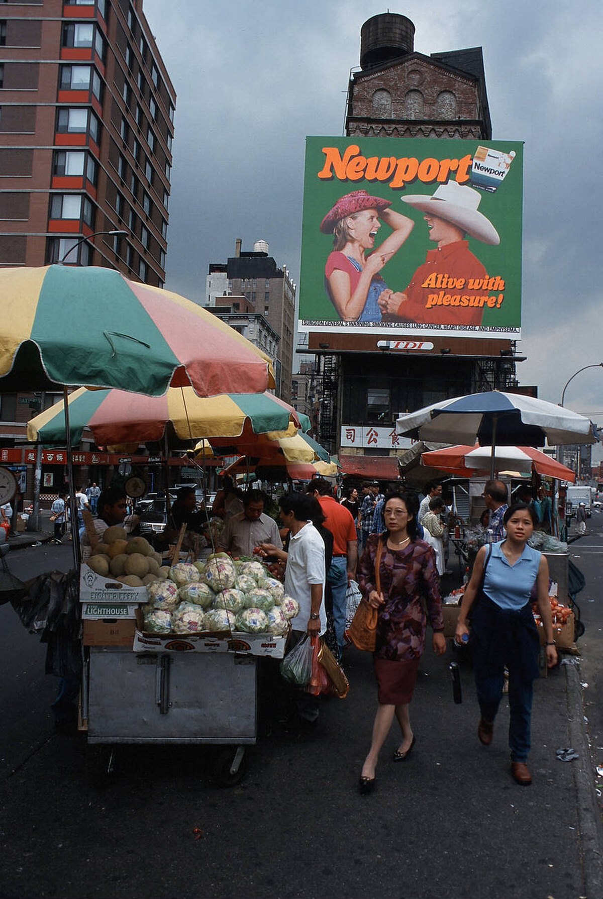 Market Stand On Canal Street, Chinatown, 1998.