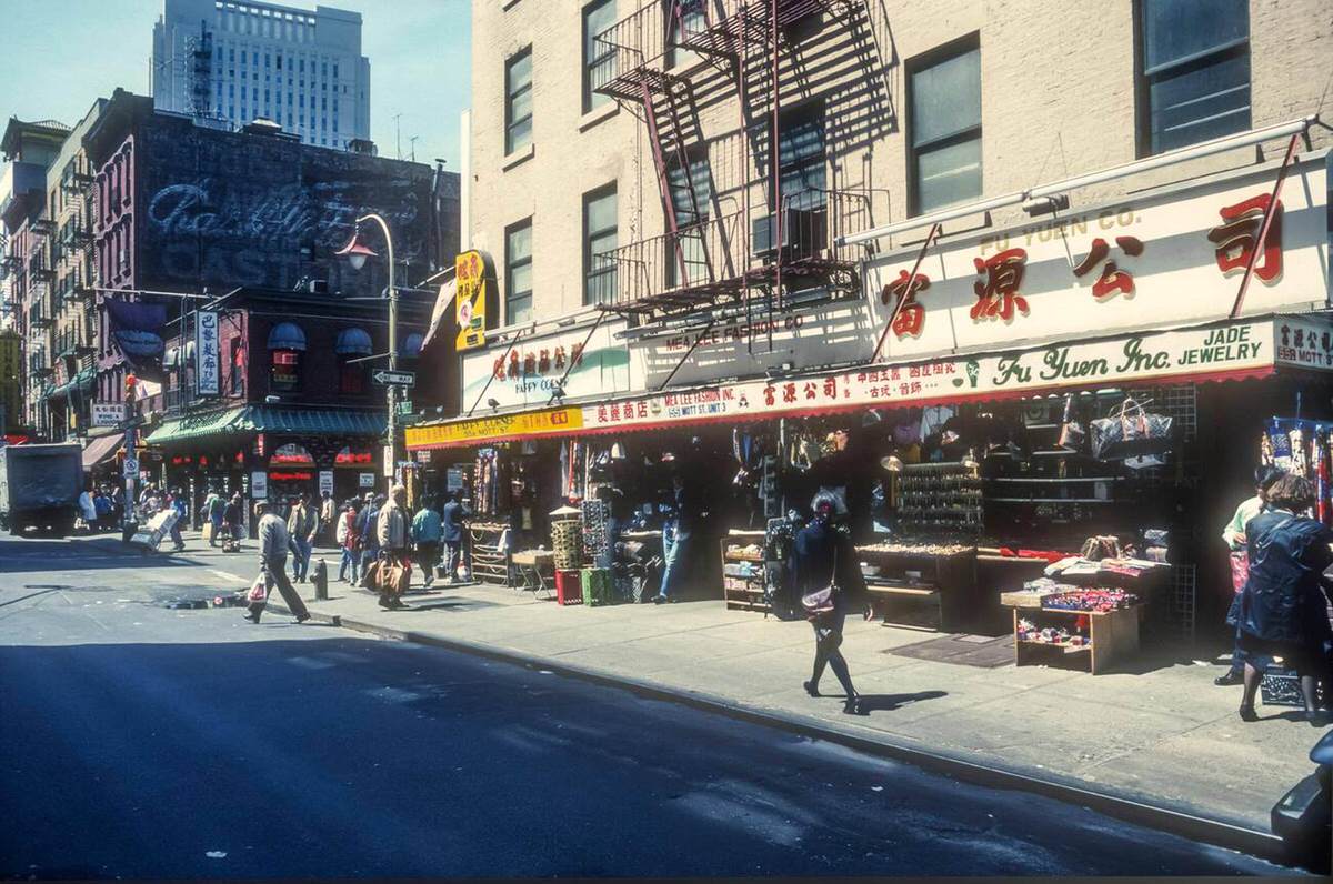 Mott Street In Chinatown, 1994.