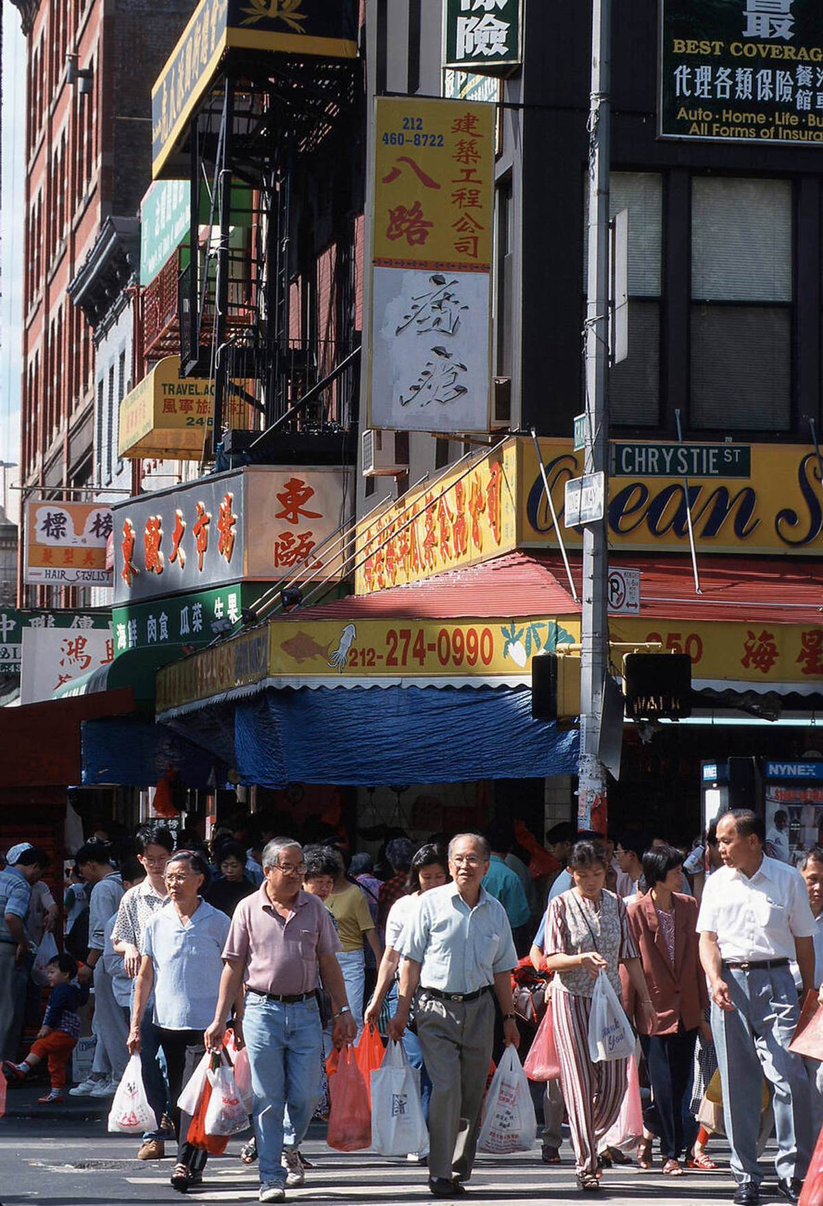 Shopping At Canal Street And Chrystie Street, Chinatown, 1999.