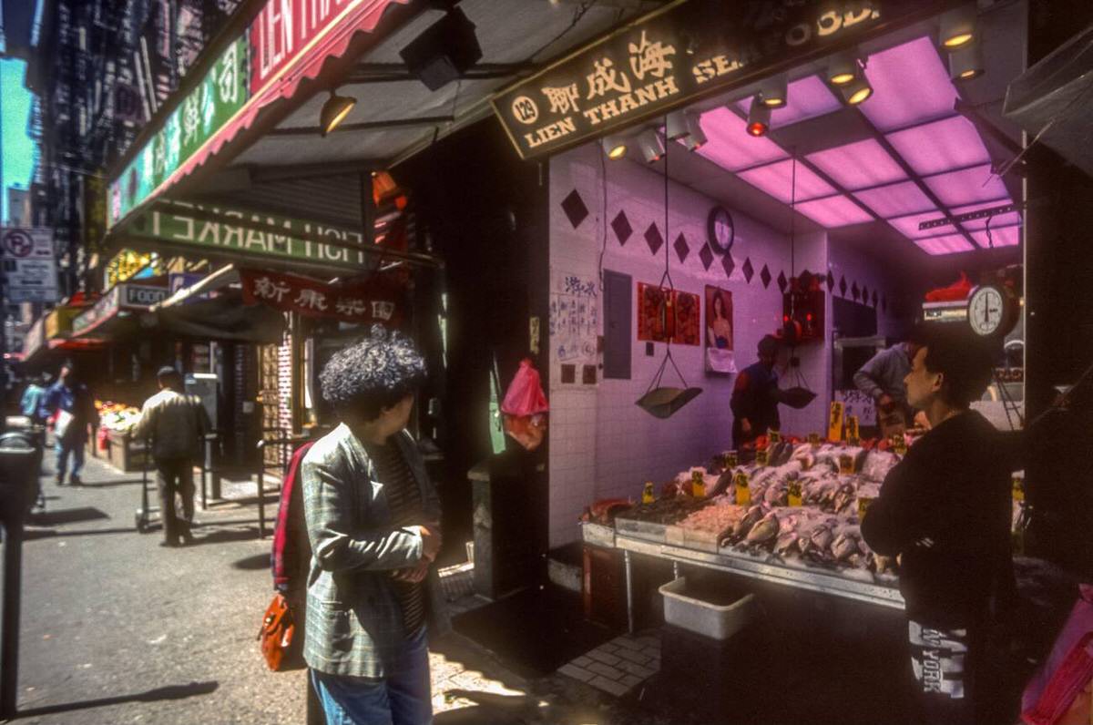 Mott Street In Chinatown, 1994.
