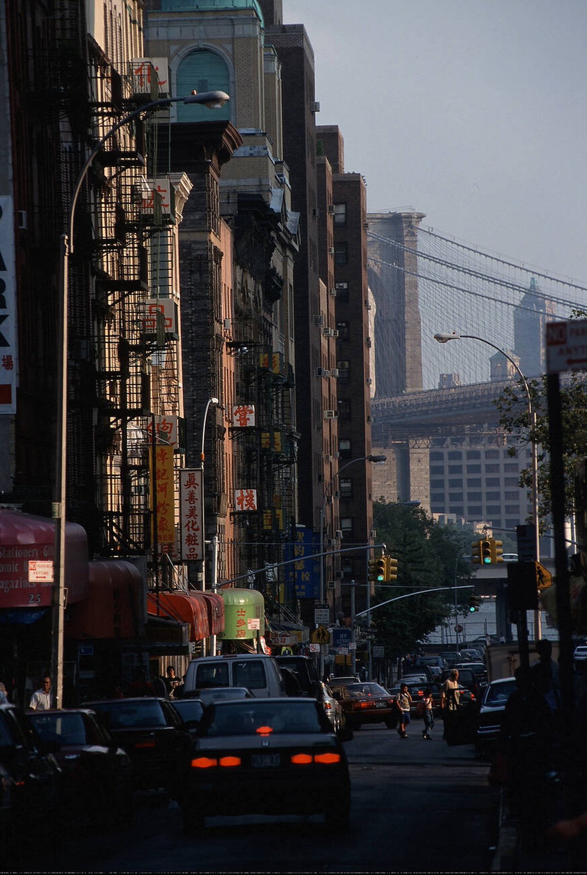 Pike Street In Chinatown With The Manhattan Bridge In The Background, 1999.