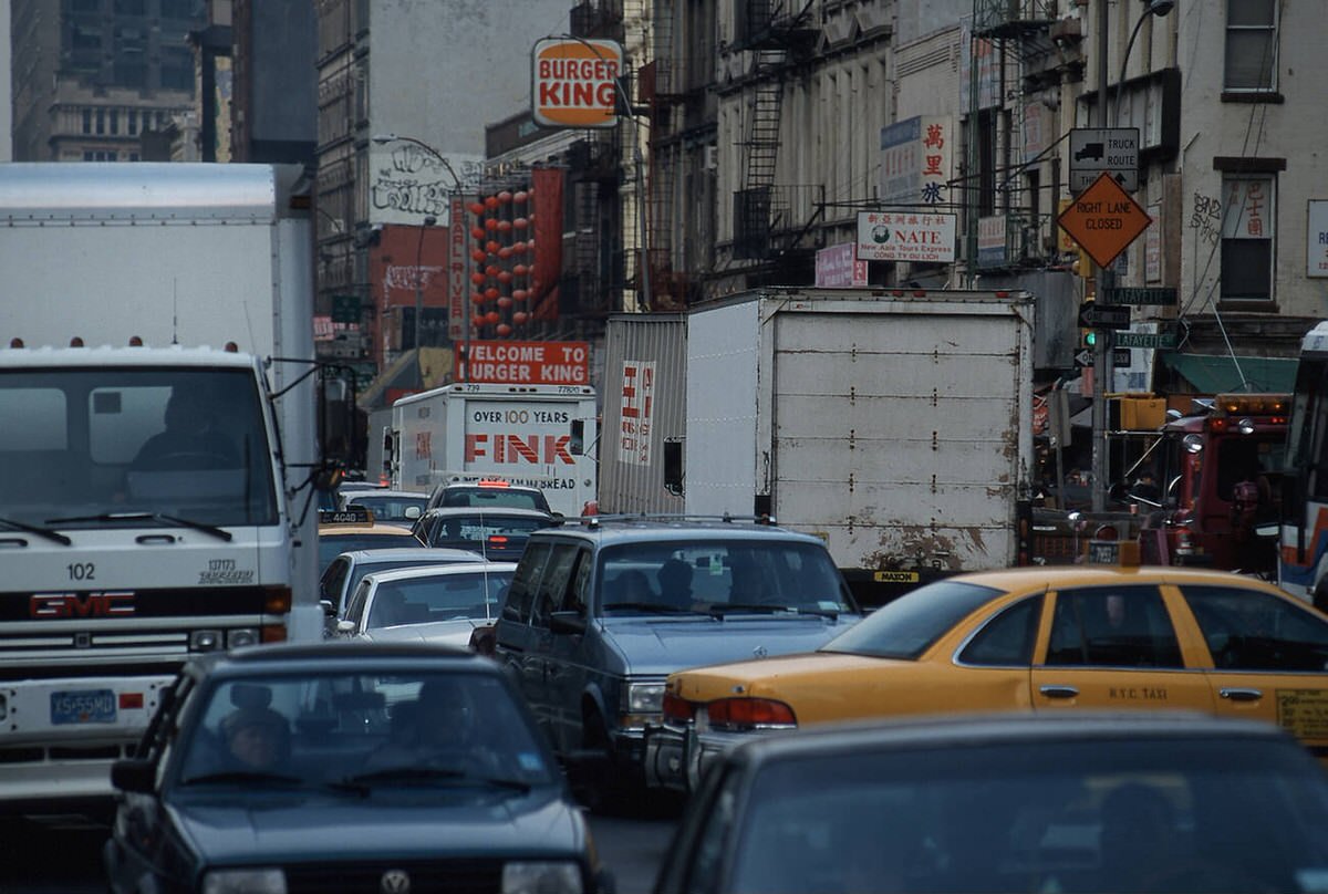 Rush Hour On Canal Street, Chinatown, 1999.