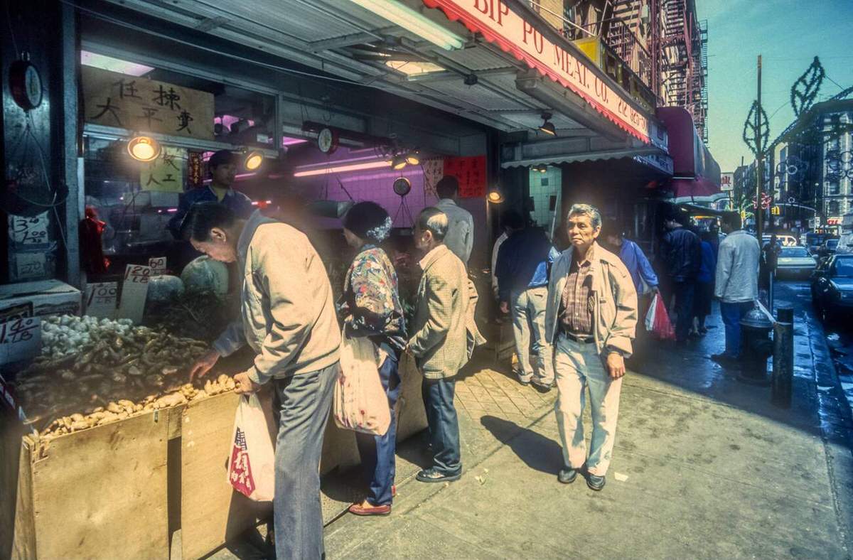 Mott Street In Chinatown, 1994.