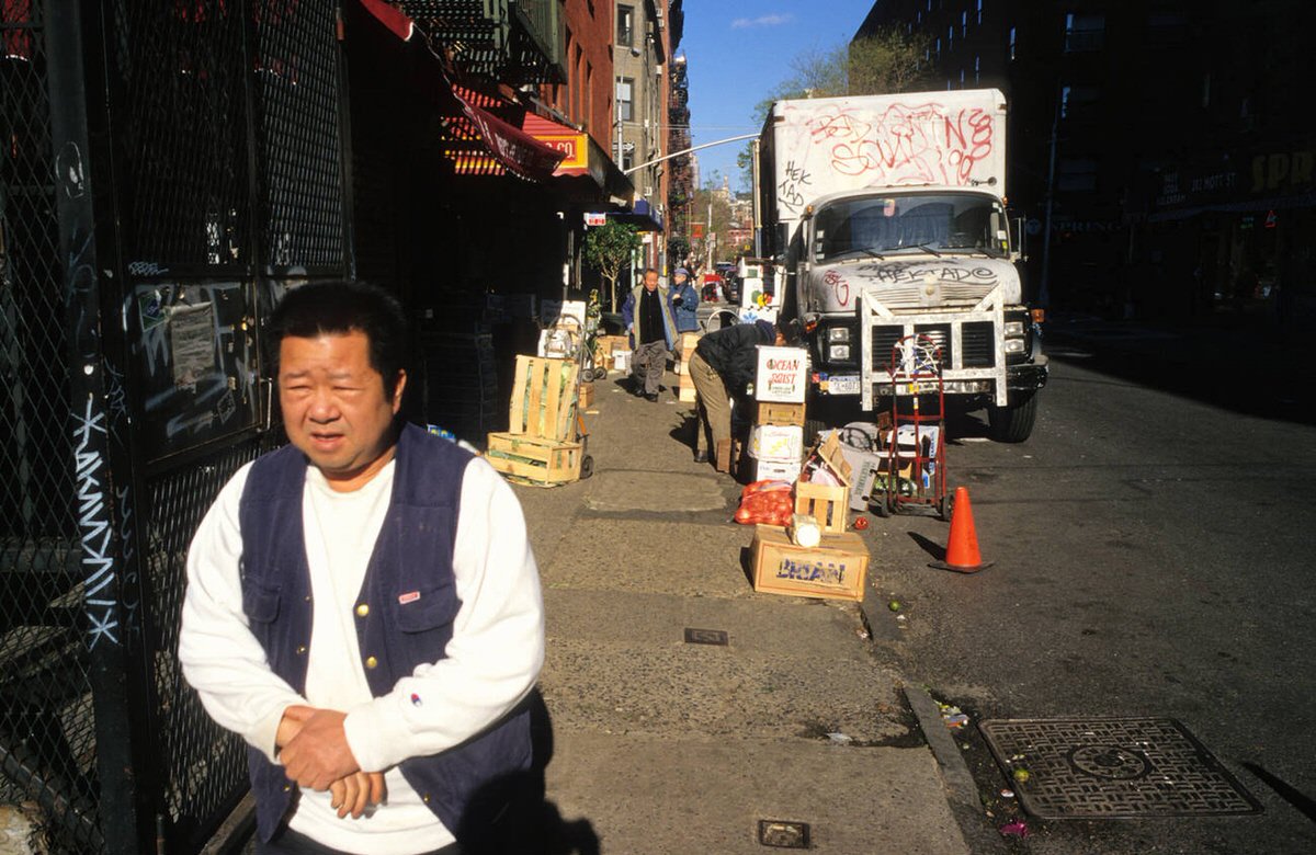 Delivery Truck And Worker, Chinatown , 1999.