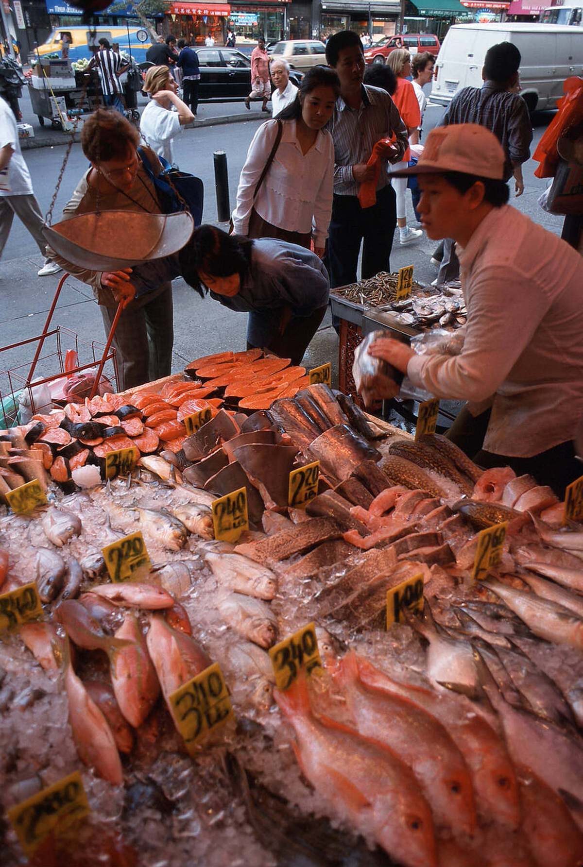Chinese Fish Shop In Chinatown, 1998.