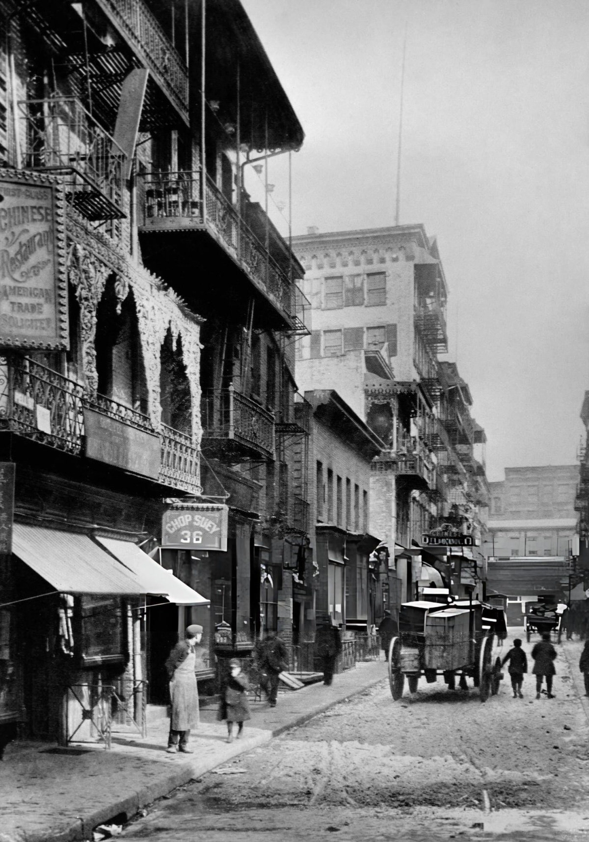 Delmonico On Pell Street In Chinatown, New York City, Early 1900S