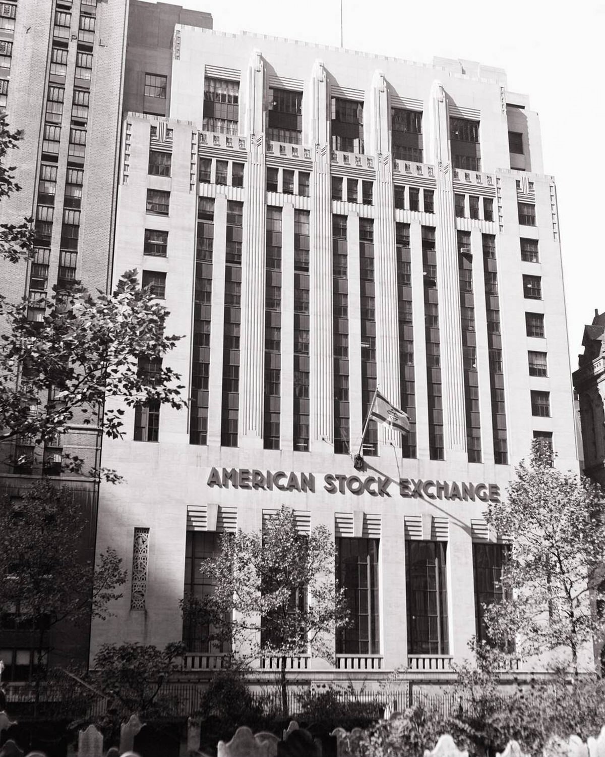 American Stock Exchange Building At 86 Trinity Place, Downtown Manhattan, 1950.