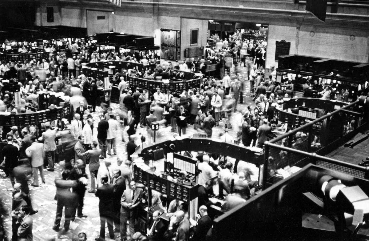 Trading Floor Of The New York Stock Exchange, 1950S.
