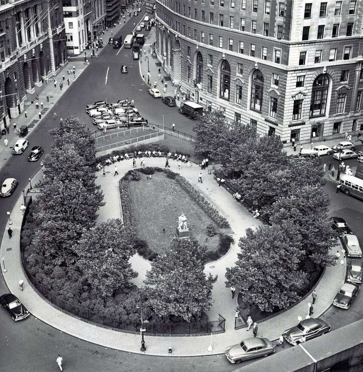 Bowling Green, New York, 1952.
