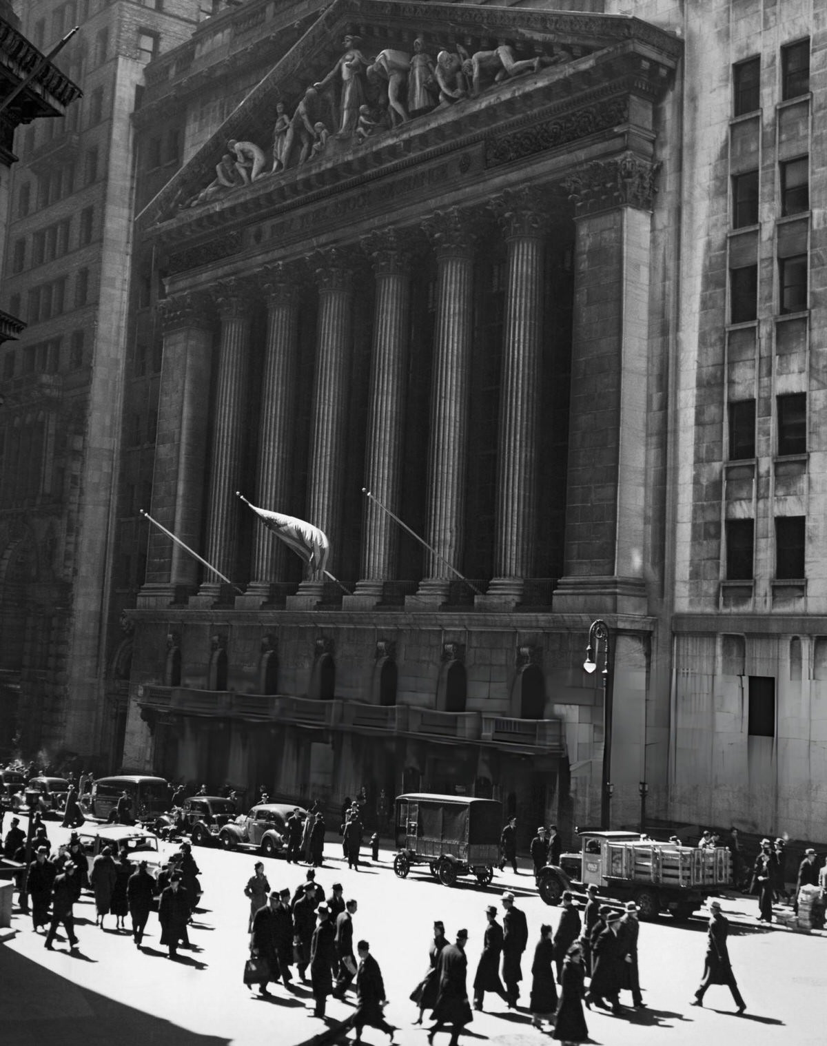 New York Stock Exchange At 18 Broad Street, 1930.