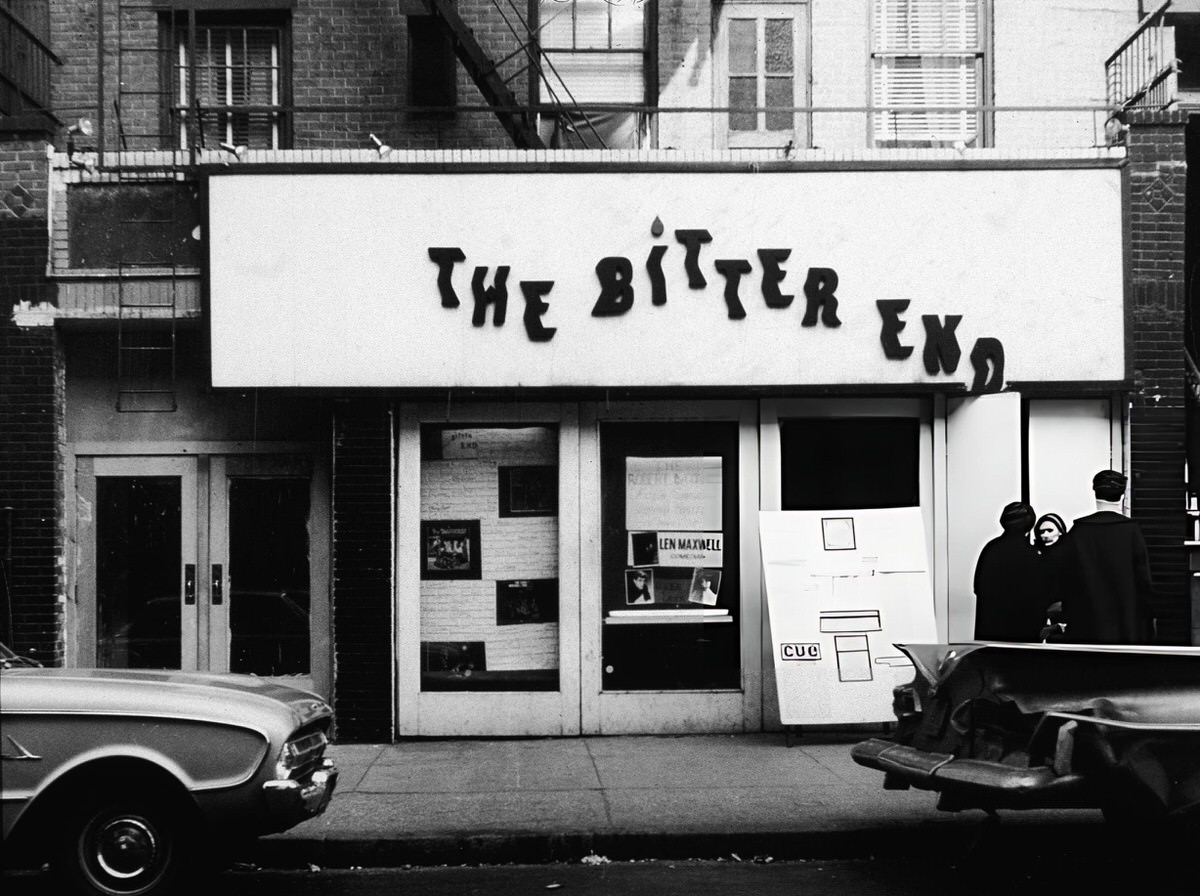 Exterior Of The Bitter End Coffee House, Greenwich Village, 1960S.