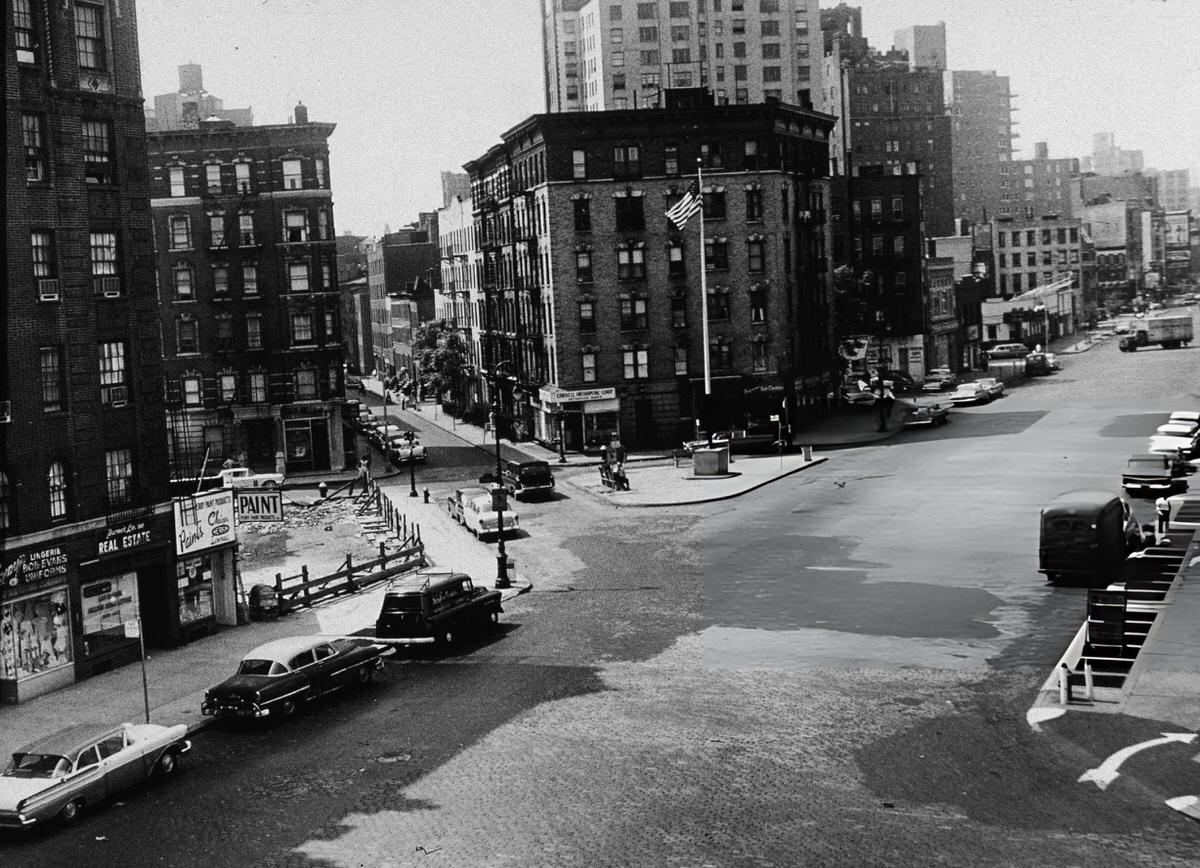 Mccarthy Square Viewed From The Roof Of The Village Vanguard, 1960S.