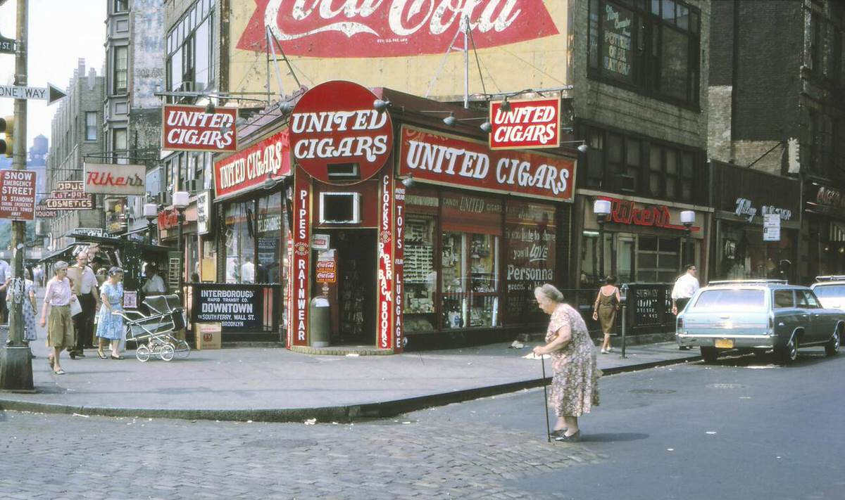 Cigar Shop In Greenwich Village, 1966.
