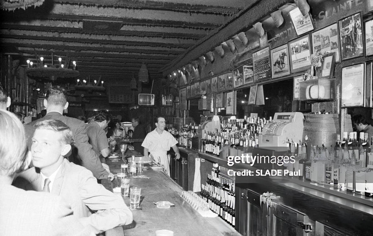 Patrons At The Bar Of The White Horse Tavern, Greenwich Village, 1961.