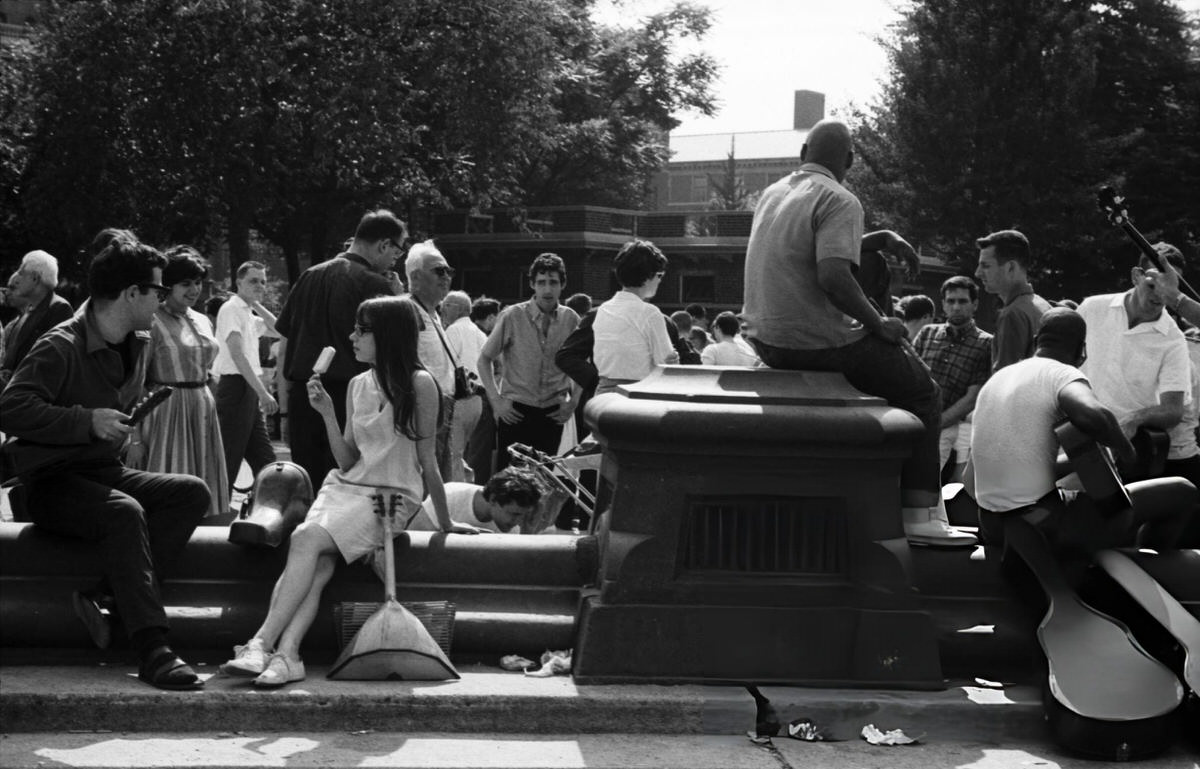 Folk Musicians And Enthusiasts In Washington Square Park, 1962.