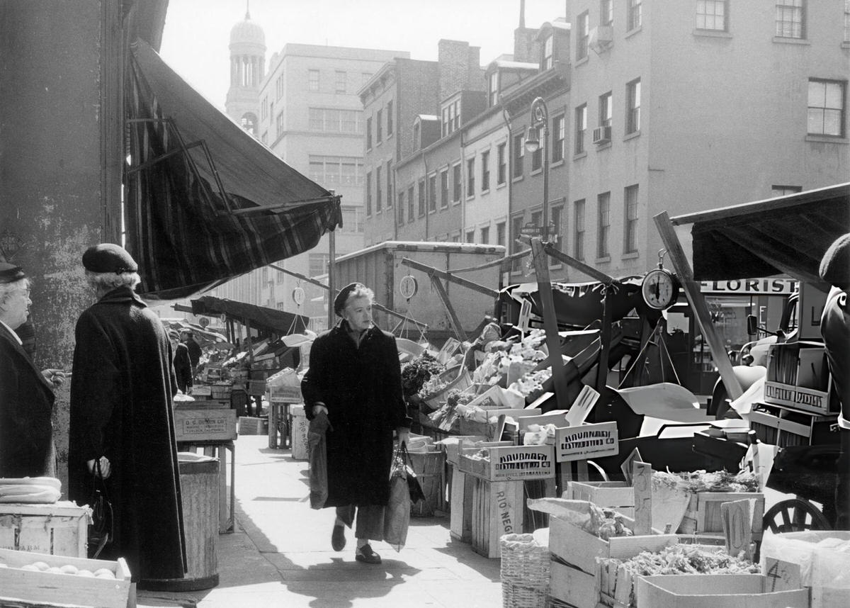 Street Vending Of Fruits And Vegetables In The Italian District Of Greenwich Village.