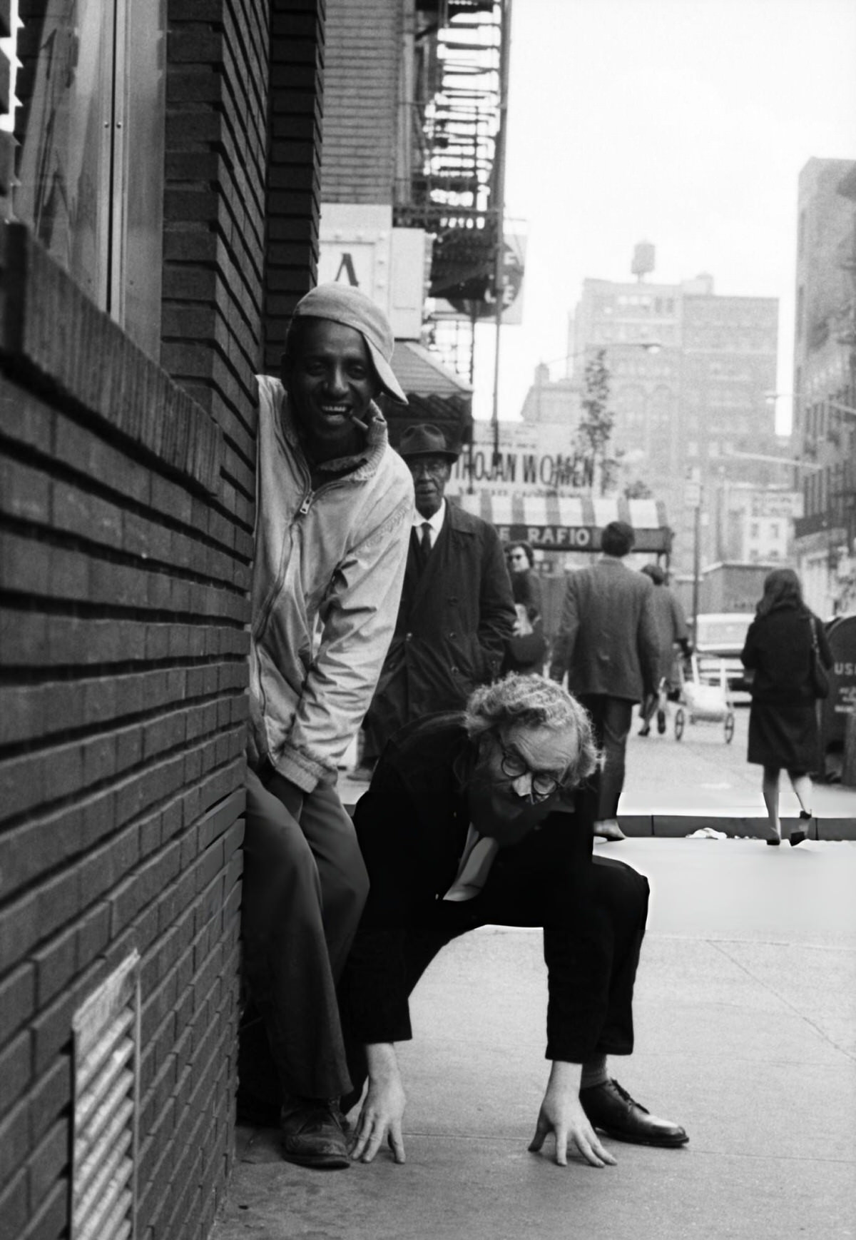 Harry Smith And Harmonica Slim In Greenwich Village, 1965.