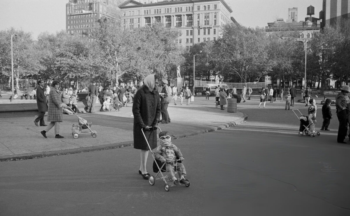 Street In Greenwich Village, 1969.