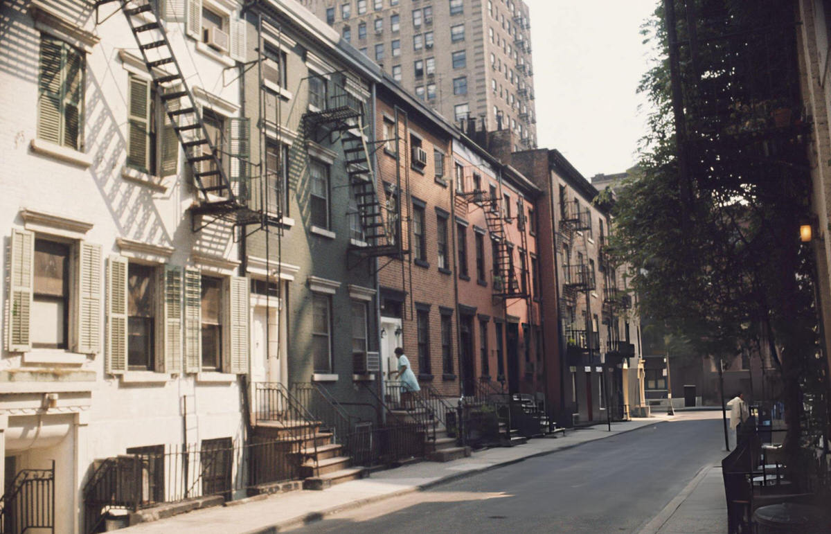 Gay Street In Greenwich Village, 1960.