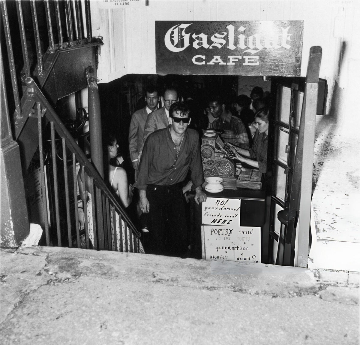 Entrance To The Gaslight Cafe At 116 Macdougal Street, 1950S.