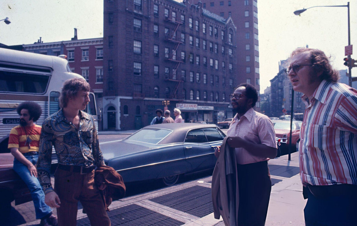 Members Of The Thad-Mel Orchestra In Front Of The Village Vanguard, New York, 1970S.