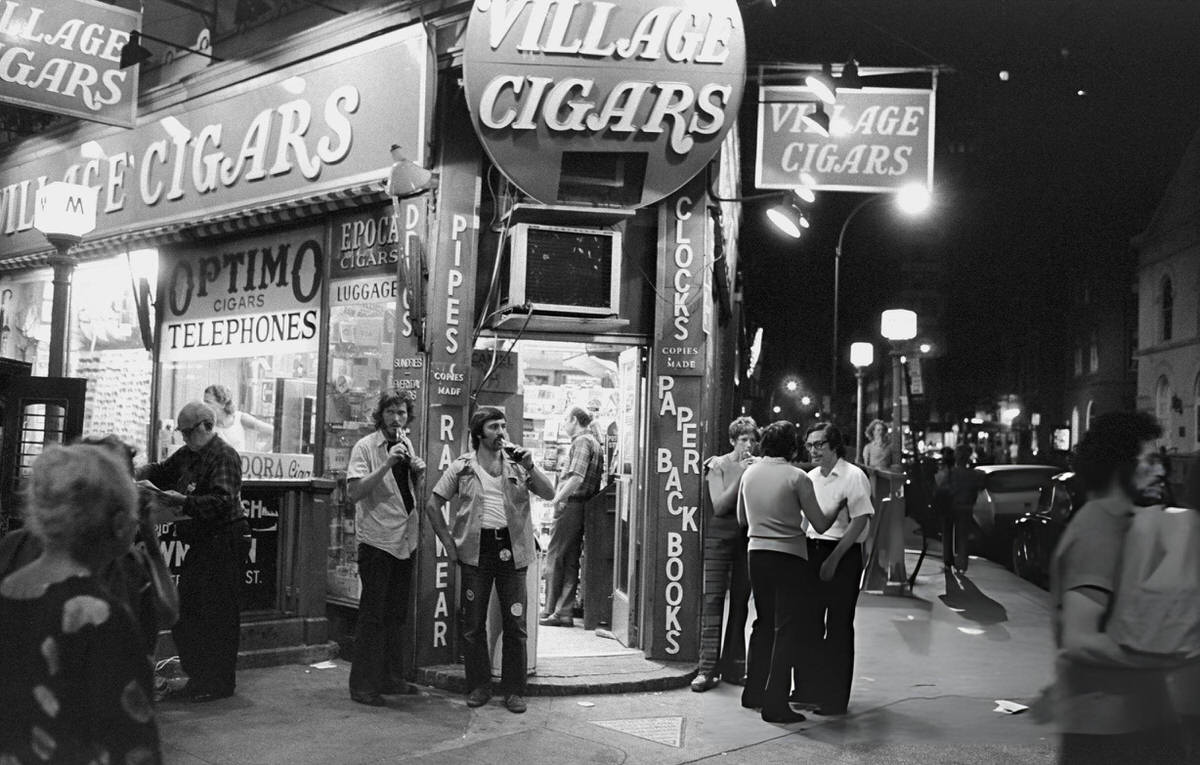Undercover Police Officers Outside A West Village Store, 1973.