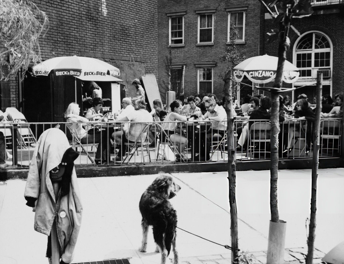 Outdoor Dining On Sixth Avenue In Greenwich Village, 1974.