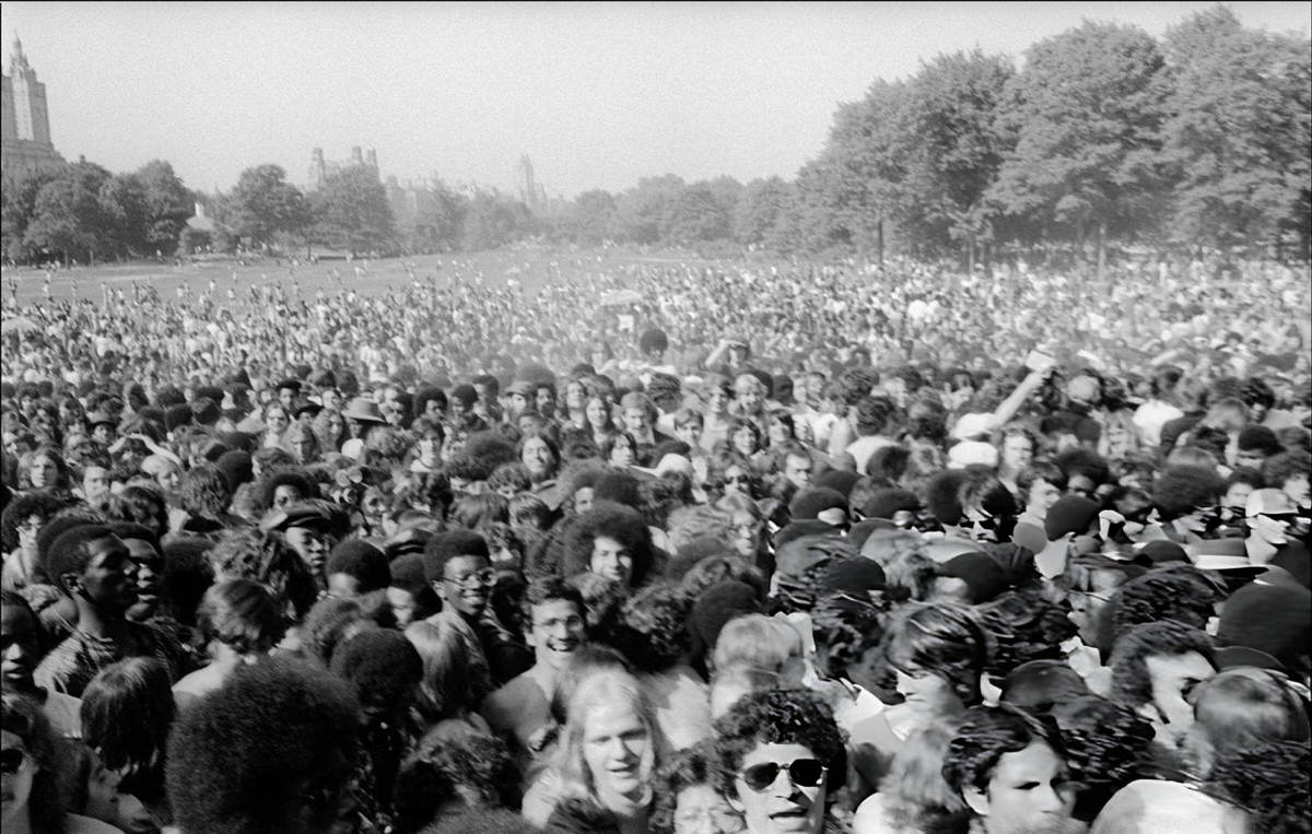 Crowd At A Marijuana March In Washington Square Park, 1974.