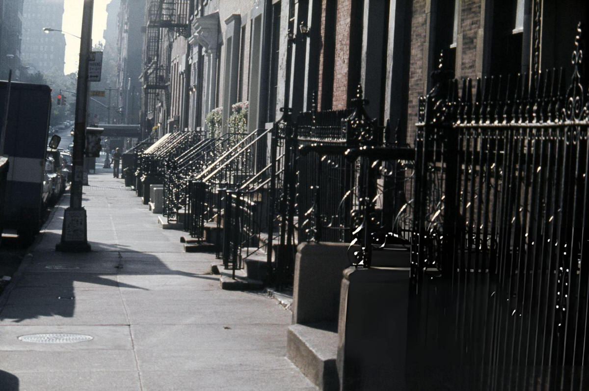 Intersection At Gay Street, Greenwich Village, 1976.