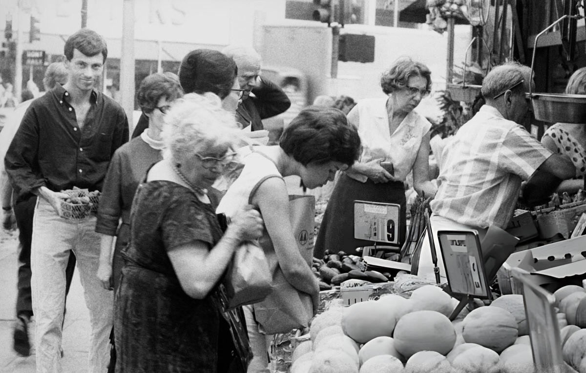 Shoppers At The Balducci'S Produce Stall In Greenwich Village, 1970.