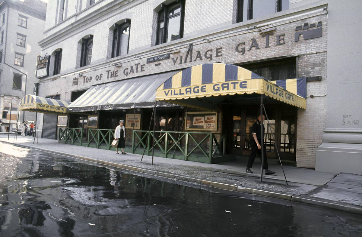 Village Gate Music Venue At Thompson And Bleecker Streets, 1976.