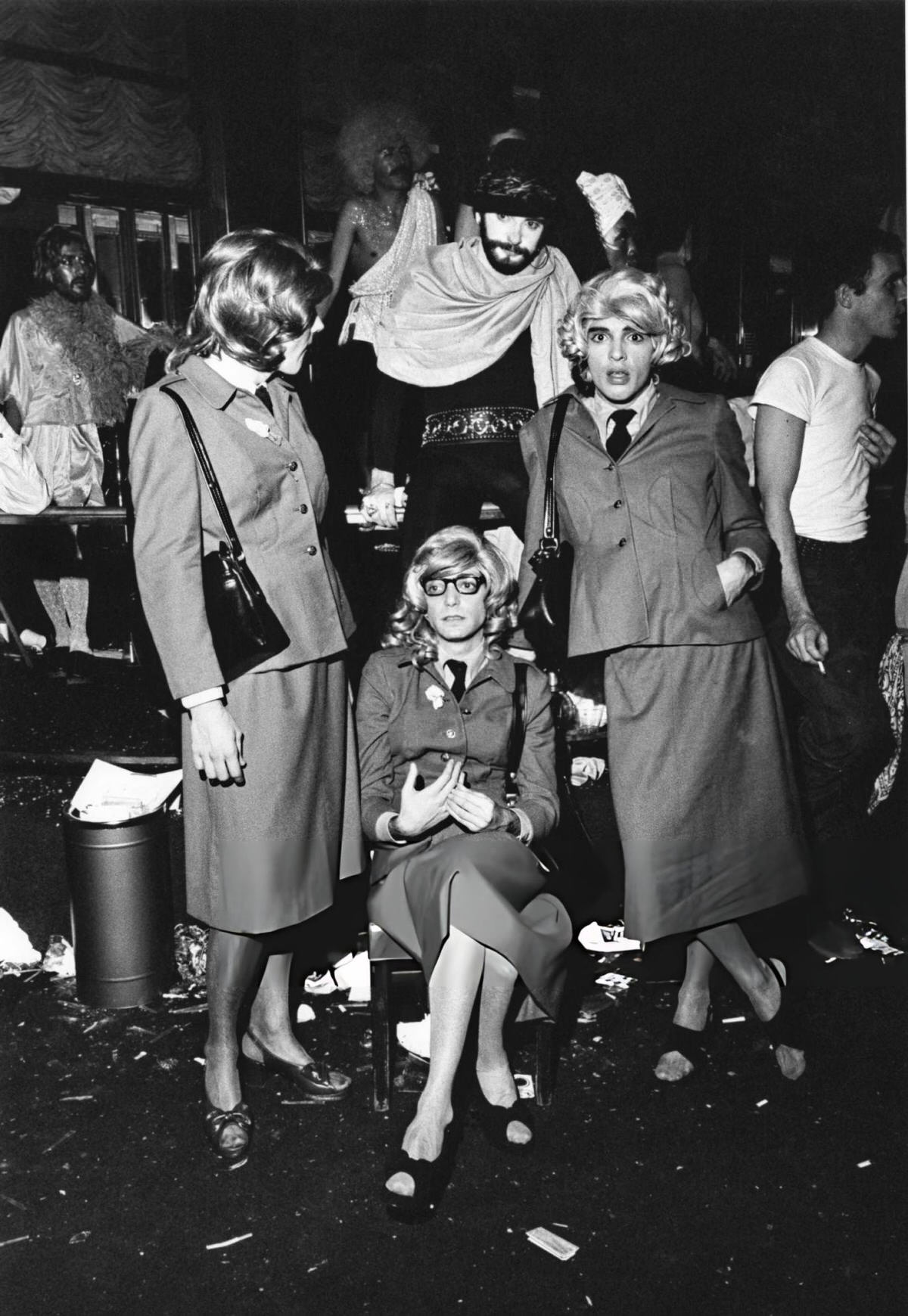 Men In Drag At A Halloween Party In Greenwich Village, 1979.