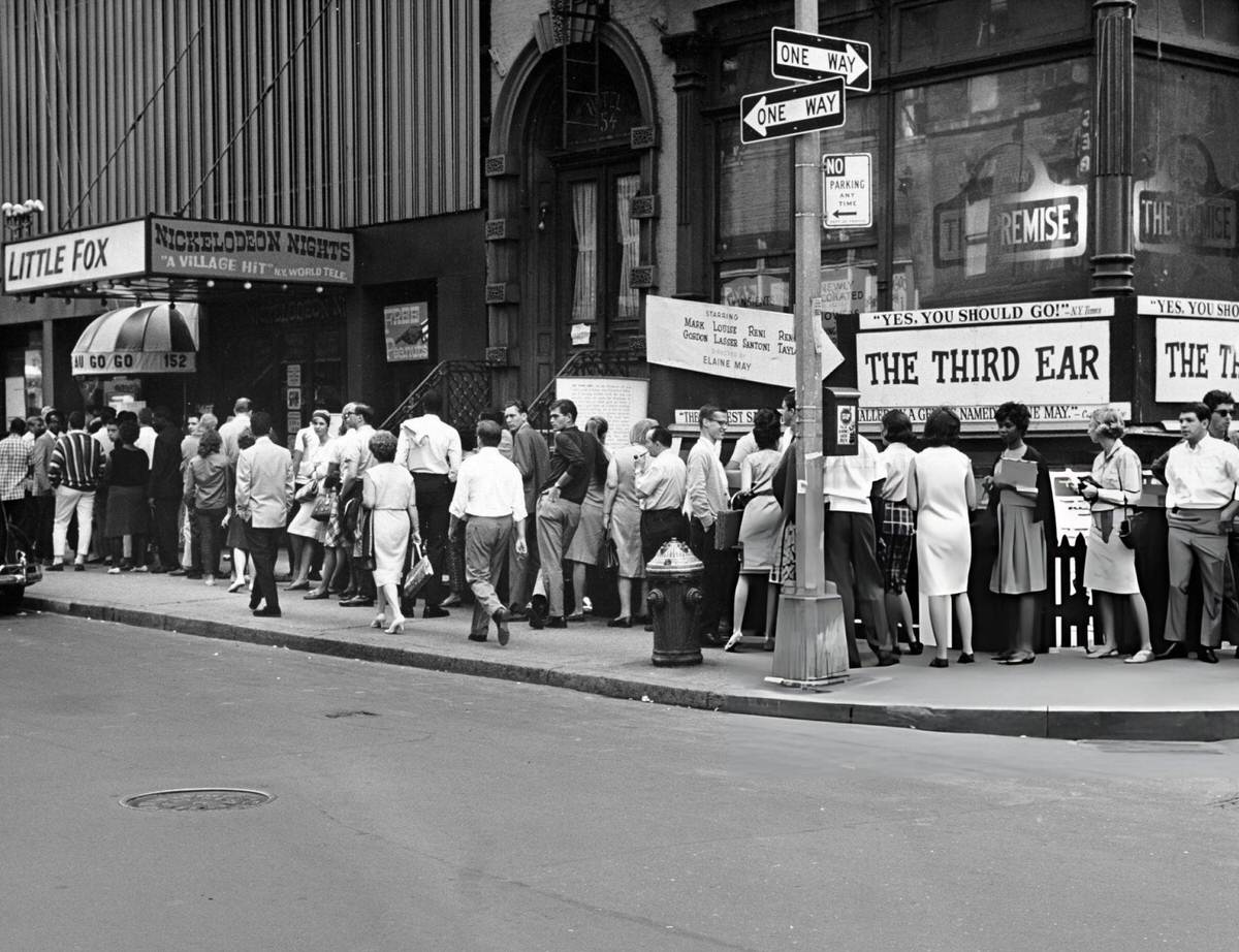 Queue For A Screening At The Little Fox Theater, 1964.