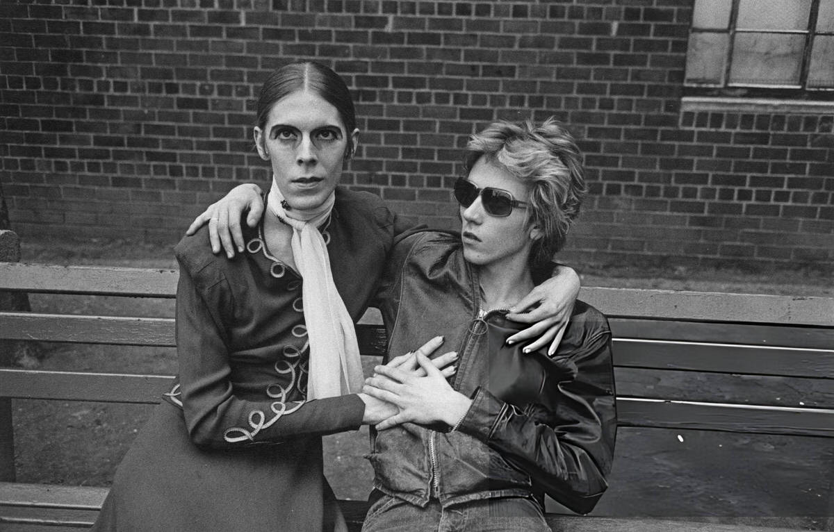 Couple On A Bench In Greenwich Village, 1973.