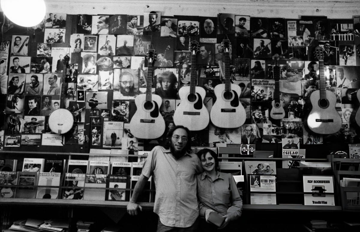 Izzy Young At The Folklore Center On Sixth Avenue, 1973.