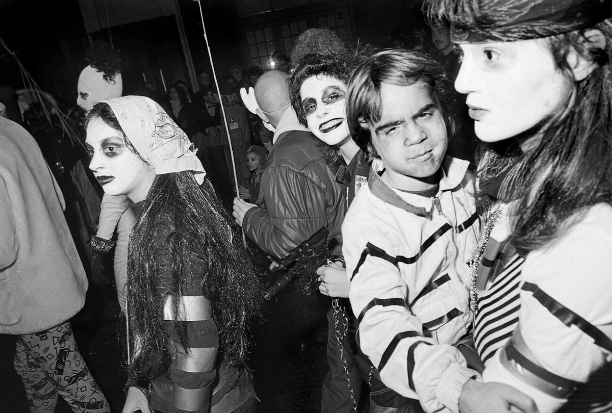 Participants At The Village Halloween Parade, New York, 1983.