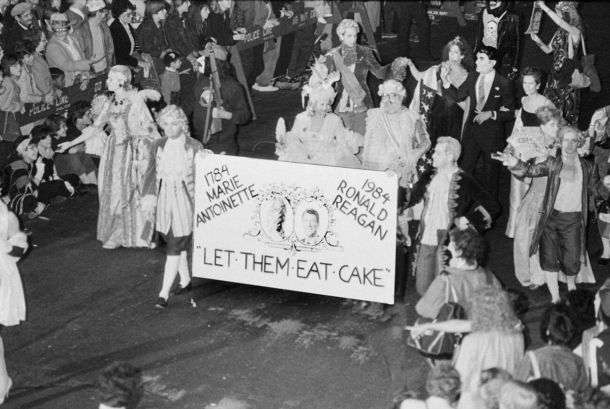Marie Antoinette Group At The Village Halloween Parade, New York, 1983.