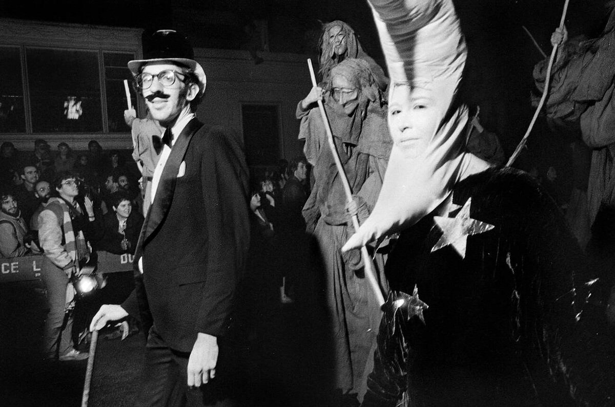 Participants At The Village Halloween Parade, New York, 1983.