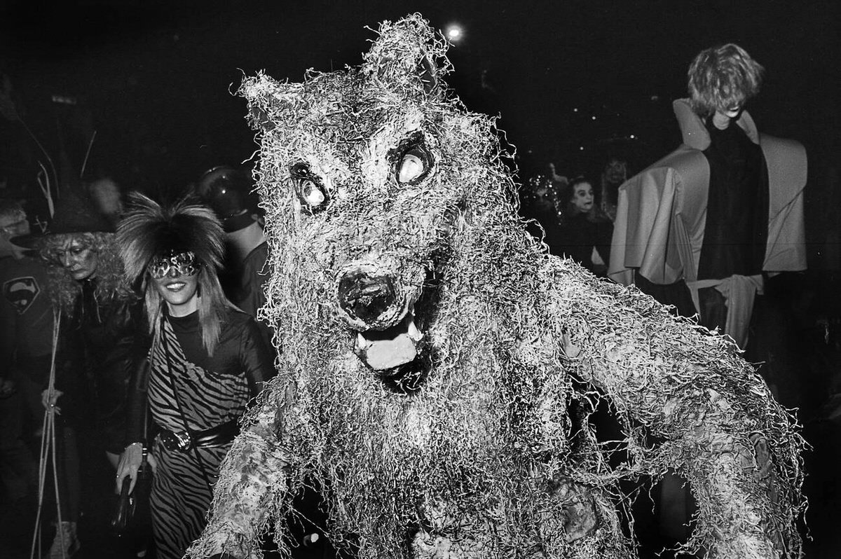Participants At The Village Halloween Parade, New York, 1983.