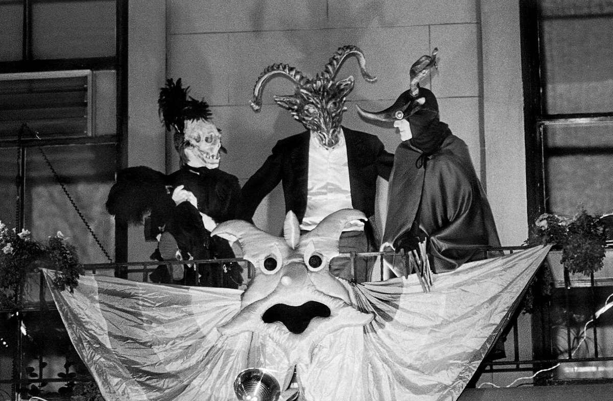 Participants At The Village Halloween Parade, New York, 1983.