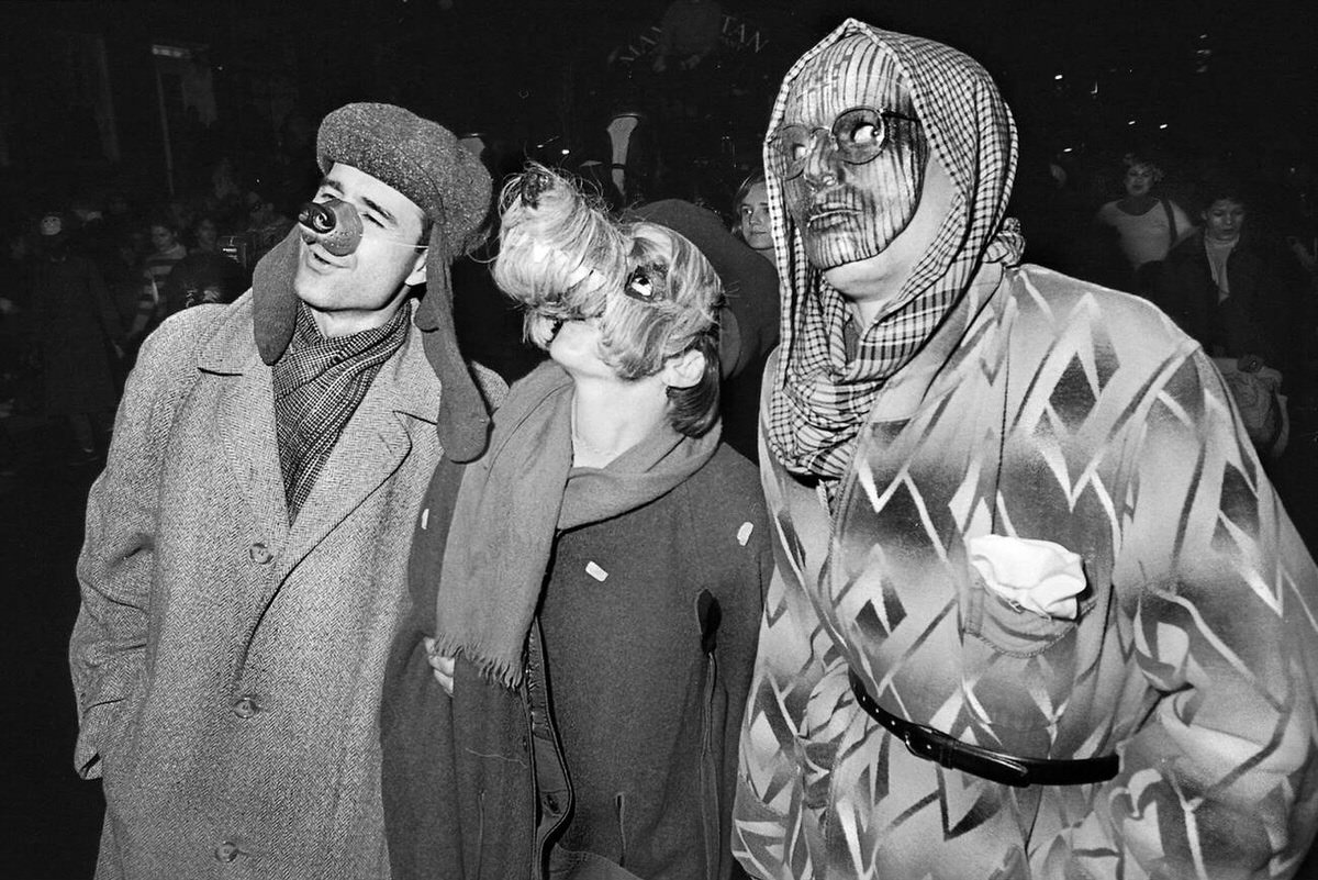 Participants At The Village Halloween Parade, New York, 1983.