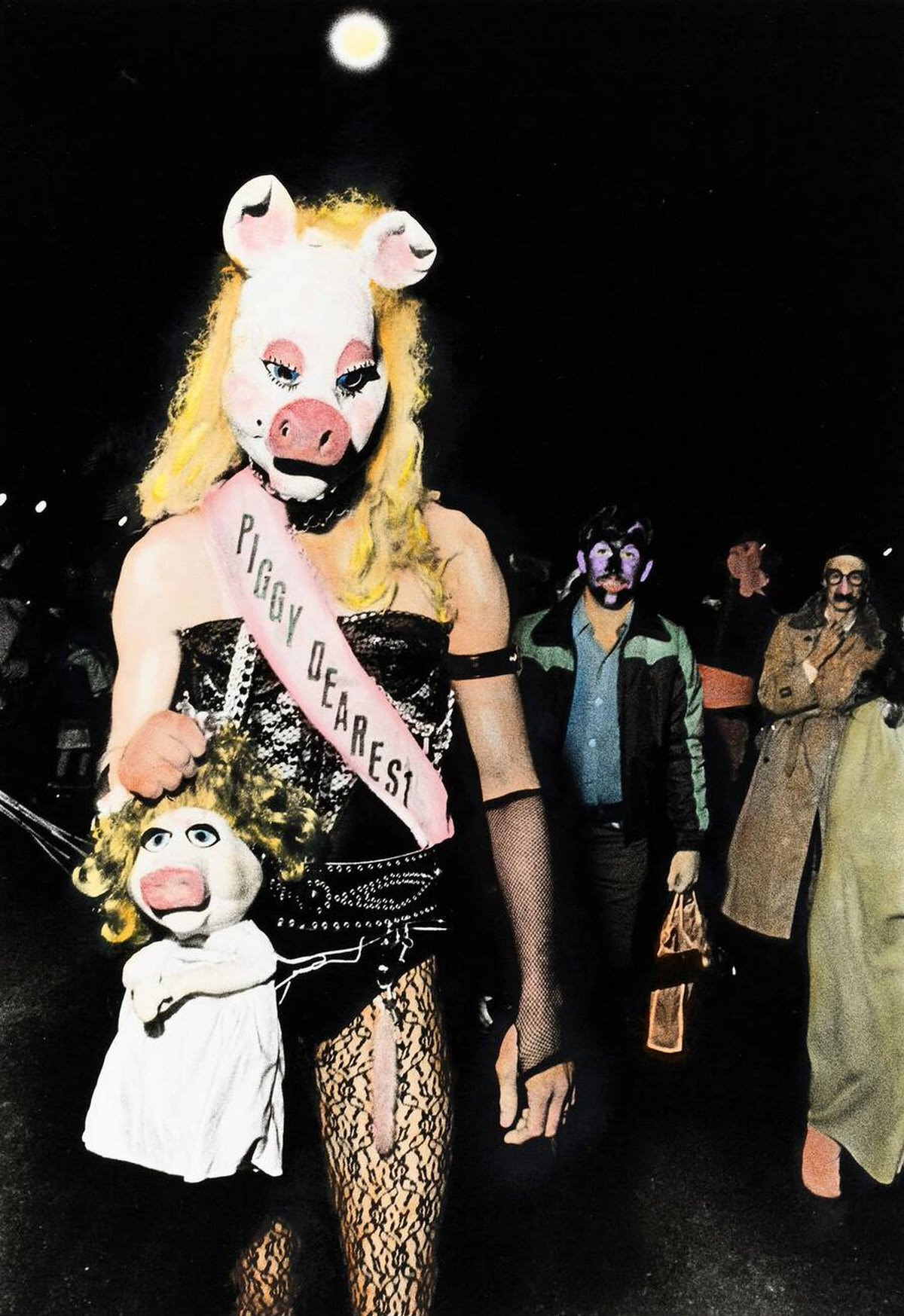 Dearest Piggy Costume At The Village Halloween Parade, New York, 1983.