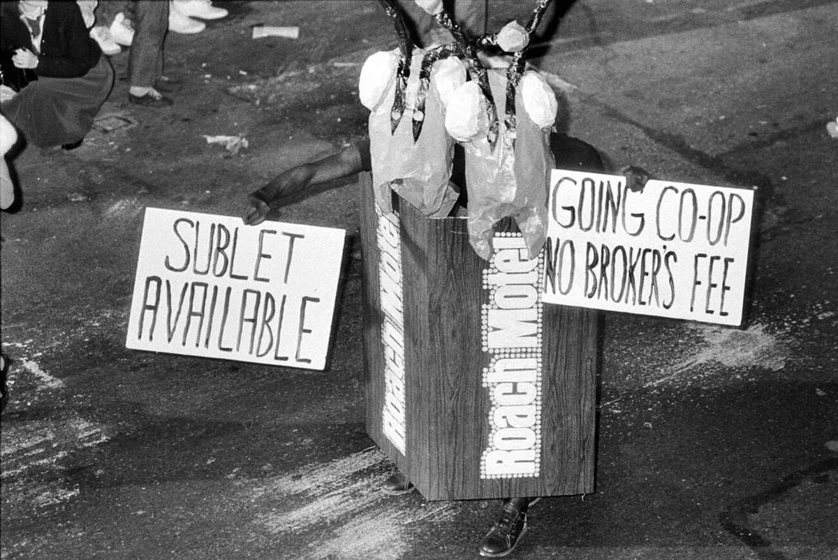 Roach Motel Costume At The Village Halloween Parade, New York, 1983.