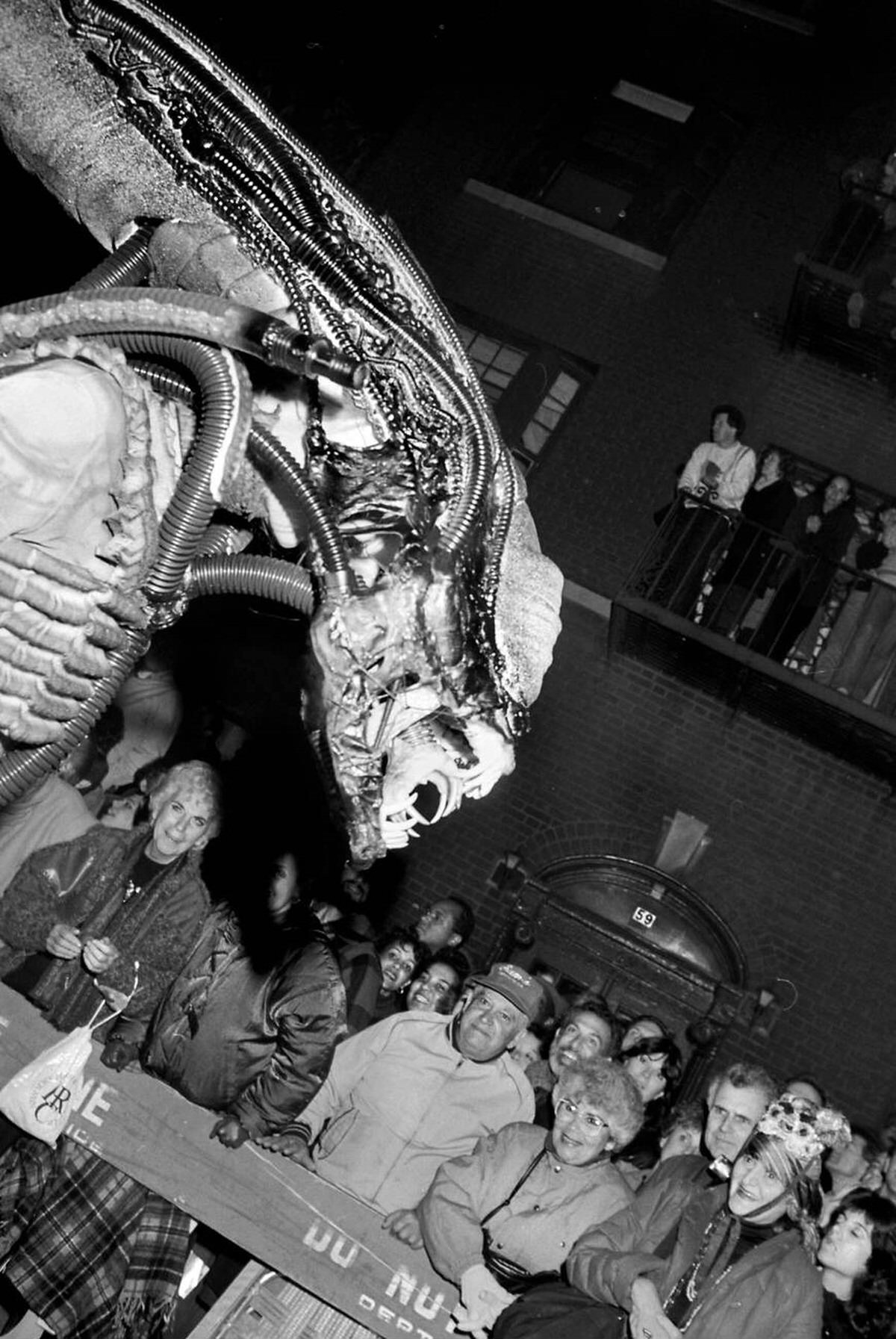 Alien At The Village Halloween Parade, New York, 1983.