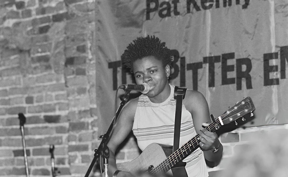 Tracy Chapman Performing At The Bitter End In Greenwich Village, 1988.