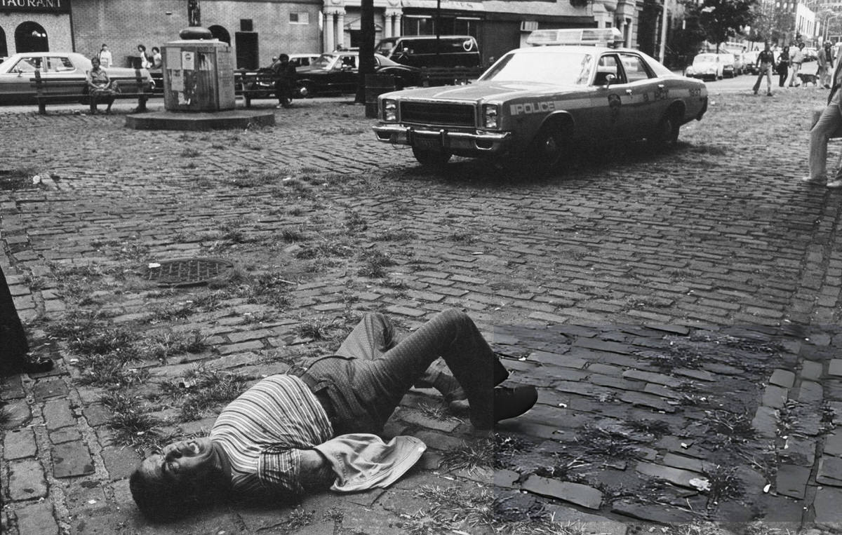Police Responding To A Disturbance On 2Nd Avenue And 9Th Street, East Village, 1980.